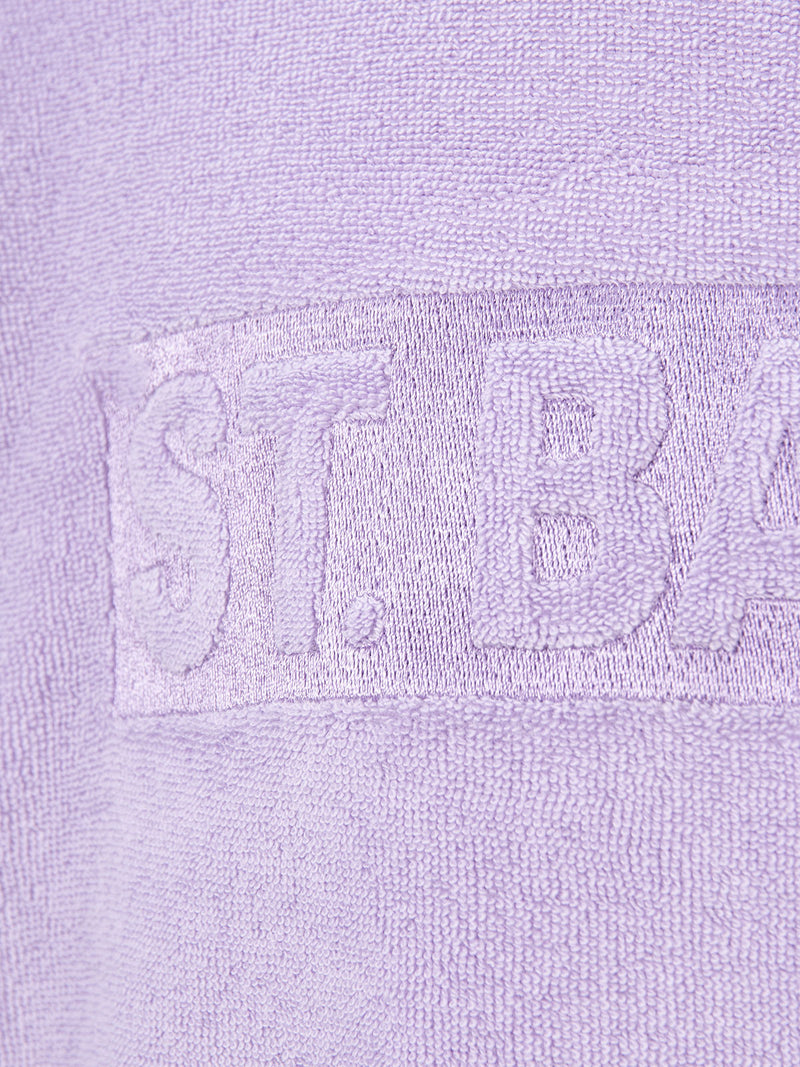 Felpa lilla da bambina Briony in spugna con logo Saint Barth