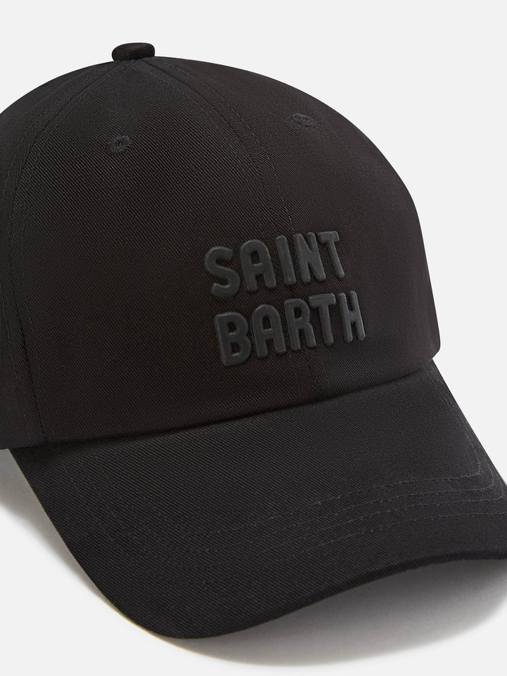 Black Baseball Studio cap with logo embroidery