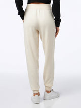 Woman off-white cashmere blend jogger pants