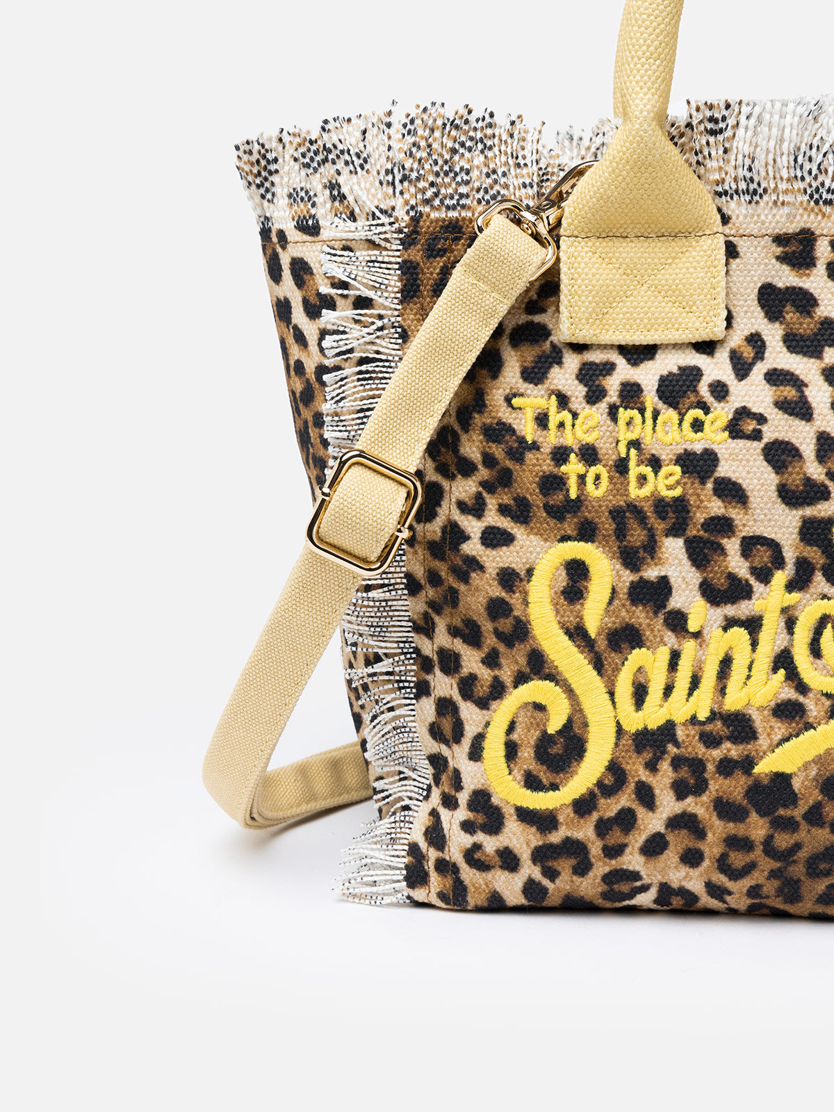 Borsa Colette in tela di cotone animalier