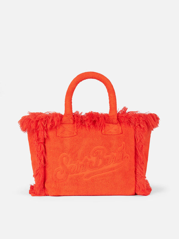 Colette orangefarbene Frottee-Handtasche