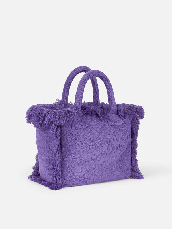 Colette lila Frottee-Handtasche