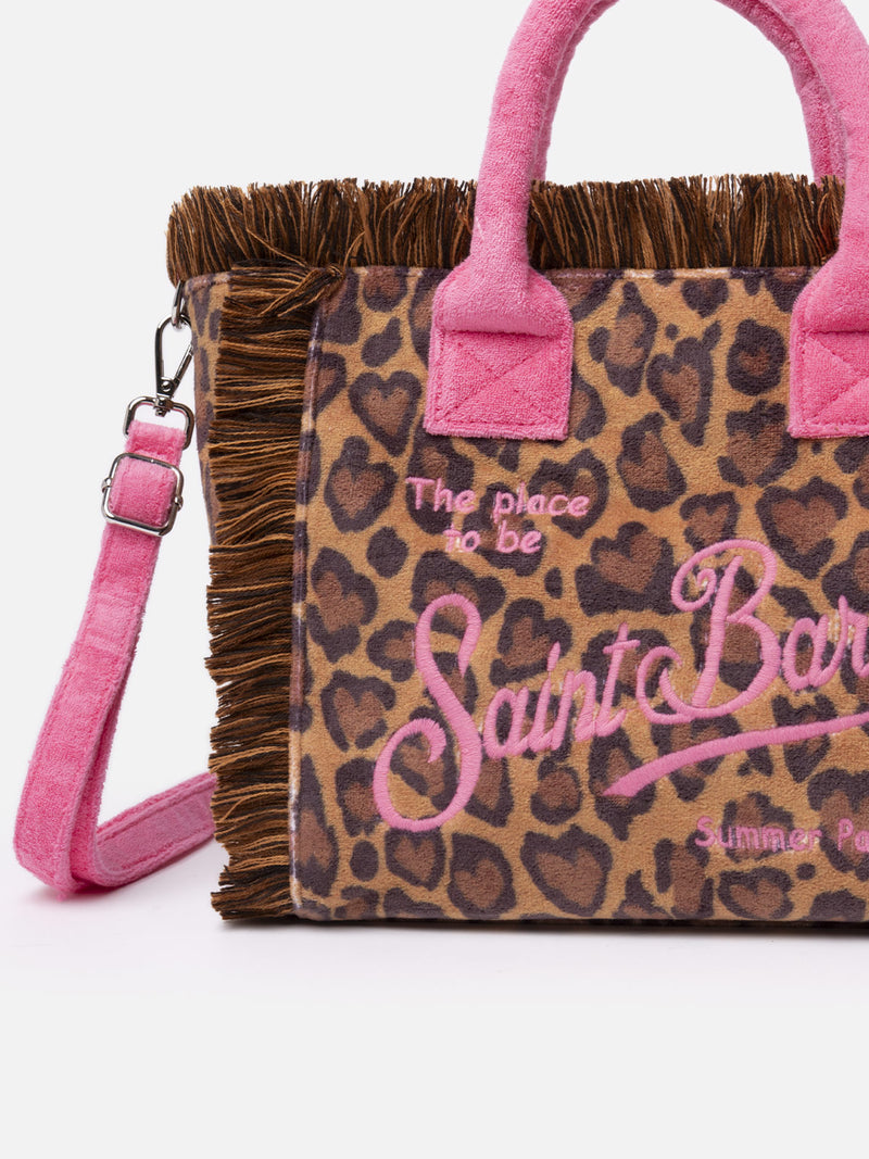 Borsa a mano Colette Sponge in spugna animalier