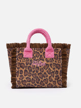 Borsa a mano Colette Sponge in spugna animalier