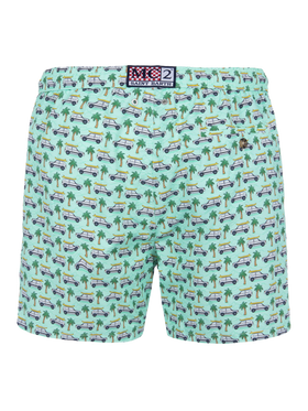 Man lightweight fabric swim-shorts Lighting Micro Fantasy with Panda print | PANDA SPECIAL EDITION