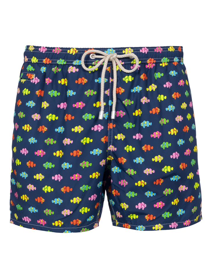 Herren-Badeshorts aus leichtem Stoff Lighting Micro Fantasy mit Clownfisch-Aufdruck