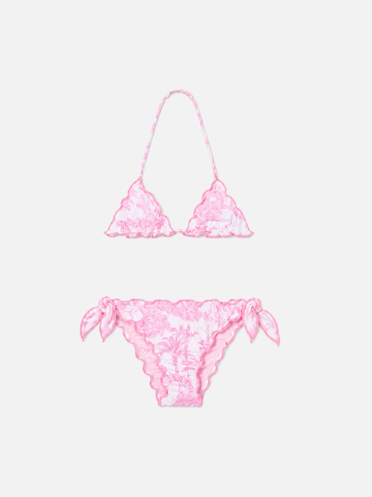 Bikini stretch Cris à imprimé toile de Jouy 