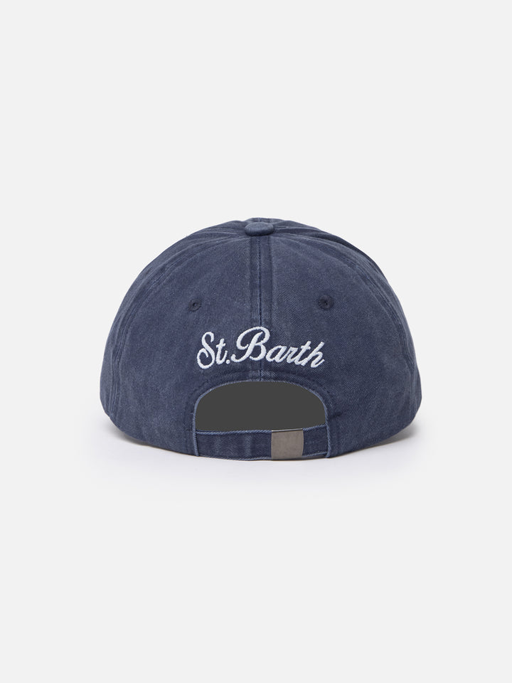 Denim-bestickte Baseballkappe Davis
