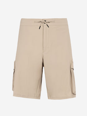 Beige technic fabric bermuda shorts Deck - MC2 Saint Barth