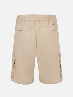 Beige technic fabric bermuda shorts Deck - MC2 Saint Barth