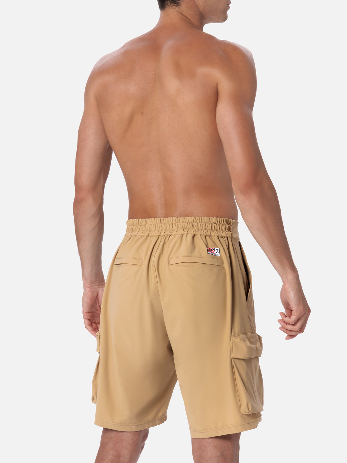 Beige technic fabric bermuda shorts Deck - MC2 Saint Barth