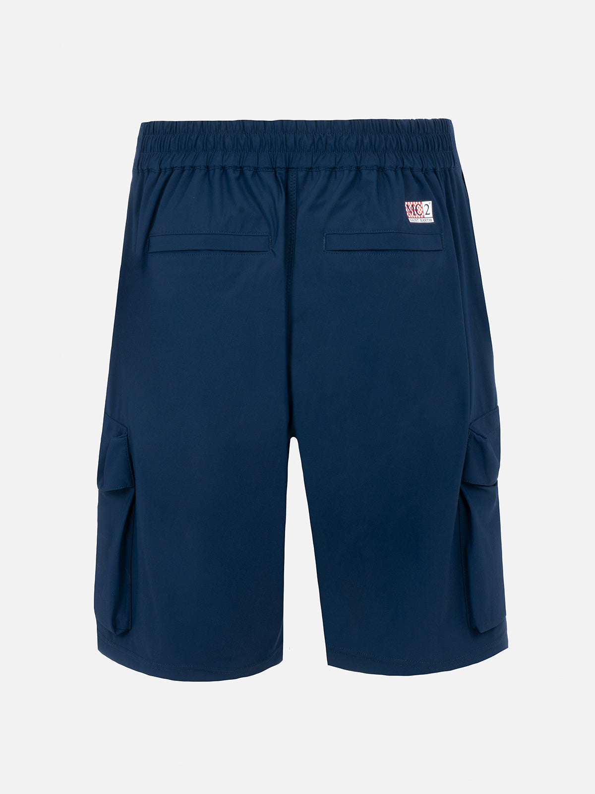Navy blue technic fabric bermuda shorts Deck - MC2 Saint Barth
