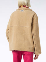 Woman reversible shearling jacket