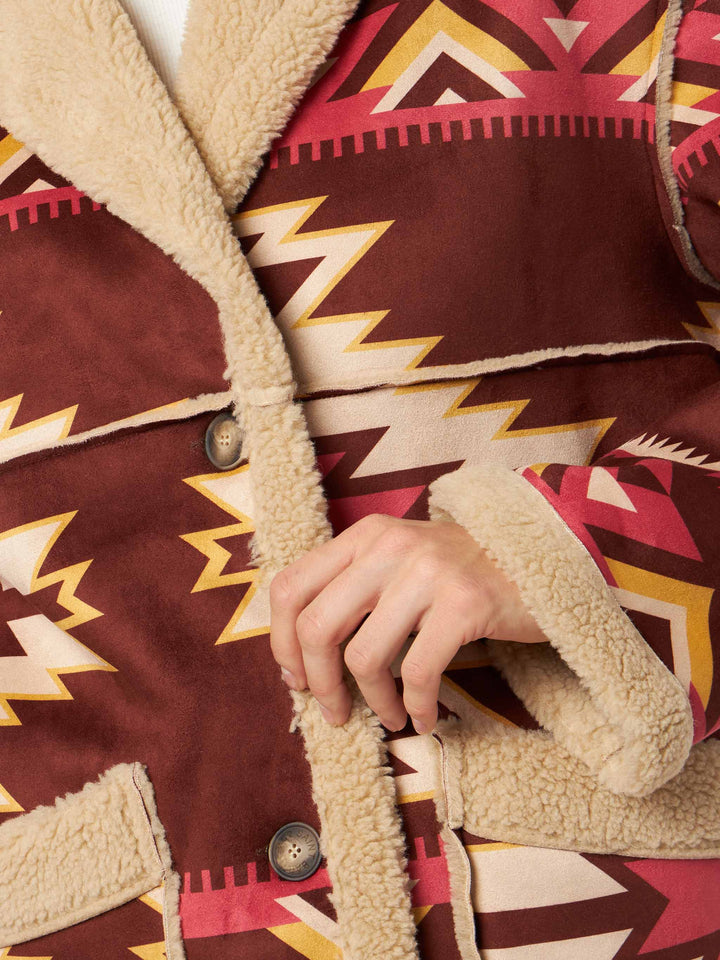 Woman reversible shearling jacket - MC2 Saint Barth