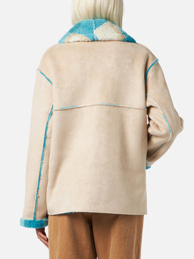 Giubbotto da donna in shearling reversibile
