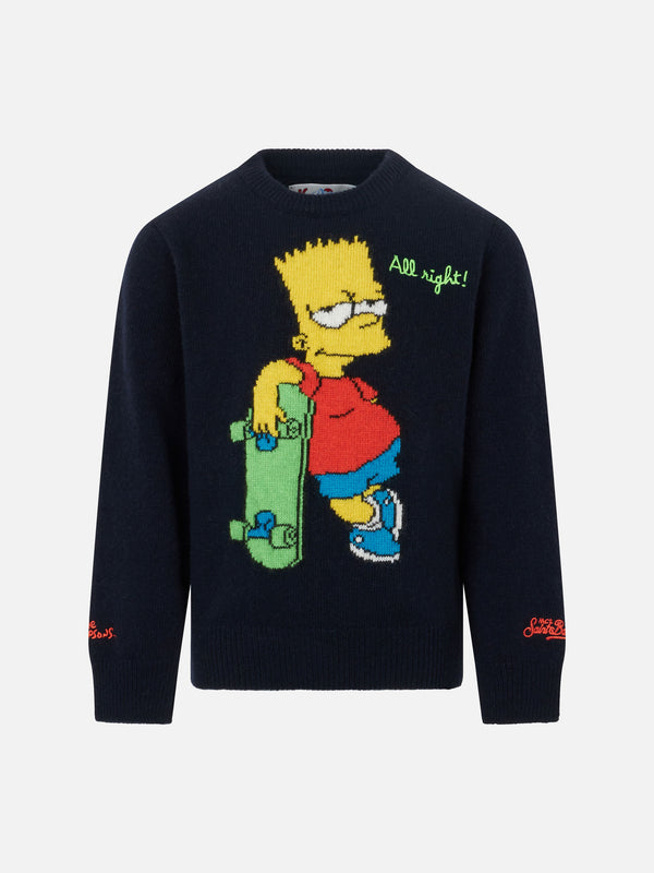 Maglia da bambino girocollo con stampa Bart Simpson |THE SIMPSON SPECIAL EDITION