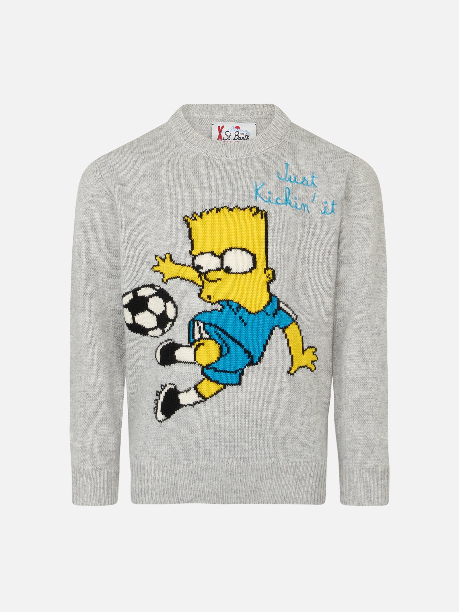 Boy crewneck sweater with Bart Simpson print THE SIMPSON SPECIAL EDITION