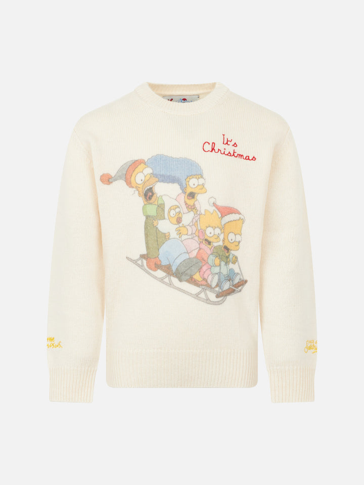 Maglione girocollo da bambino con stampa jacquard della famiglia Simpson | EDIZIONE SPECIALE I SIMPSON