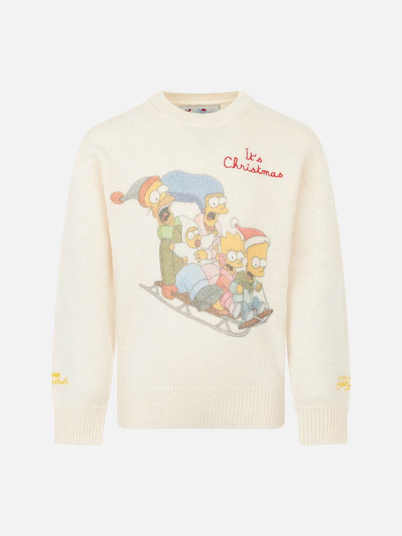 Maglia da bambino girocollo con stampa jacquard della famiglia Simpson | EDIZIONE SPECIALE I SIMPSON