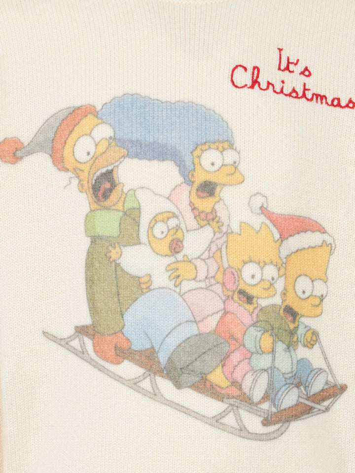 Maglione girocollo da bambino con stampa jacquard della famiglia Simpson | EDIZIONE SPECIALE I SIMPSON