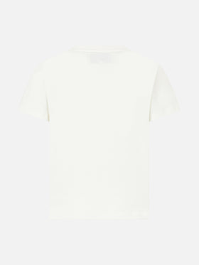 T-shirt da bambina in cotone pesante con stampa Barbie St. Barth | EDIZIONE SPECIALE BARBIE