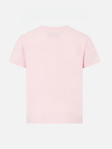 T-shirt da bambina in cotone pesante con stampa Barbie St. Barth | EDIZIONE SPECIALE BARBIE