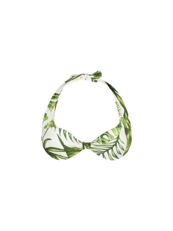 Bralette mit tropischem Blätter-Print