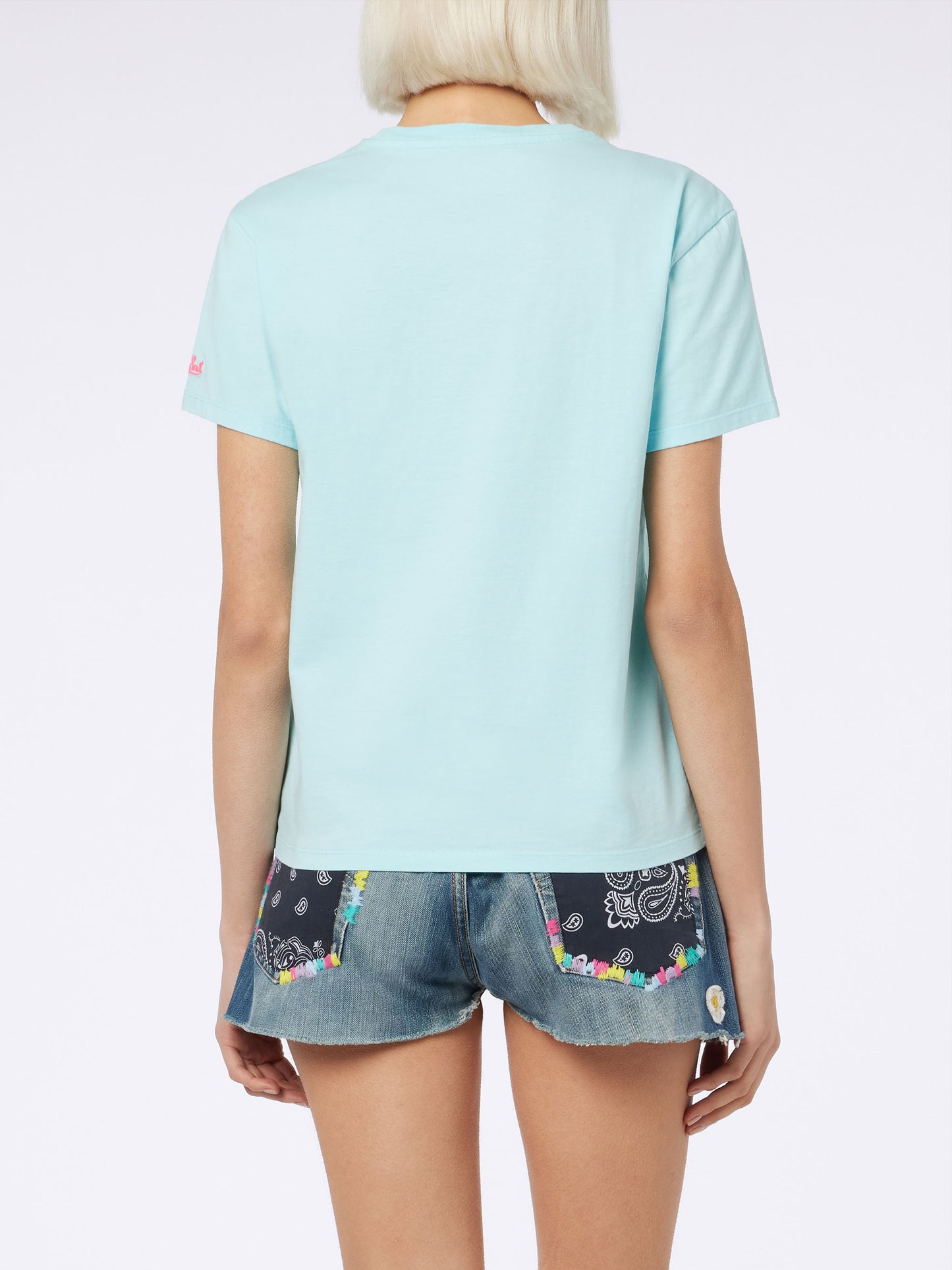 T-shirt girocollo da donna Emilie in jersey di cotone con ricamo Spesso ho Sempre Ragione INSULTI LUMINOSI SPECIAL EDITION