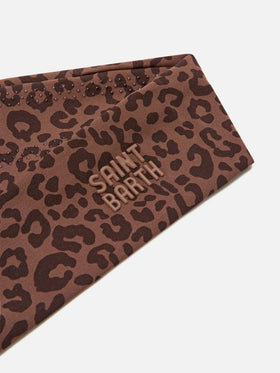 Diadema Studio con estampado de leopardo 