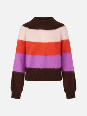 Weicher Damenpullover mit verblassten Farben
