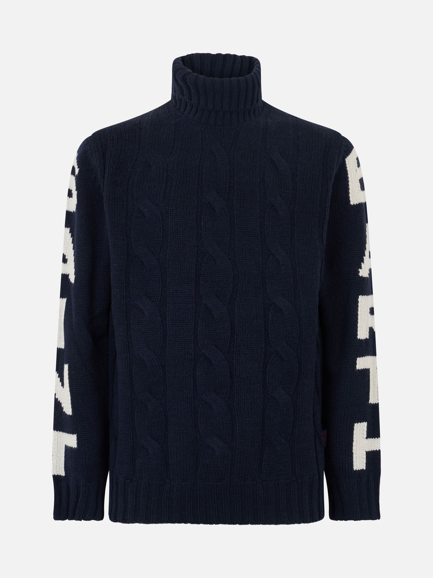 Rollkragenpullover mit Zopfmuster von Saint Barth