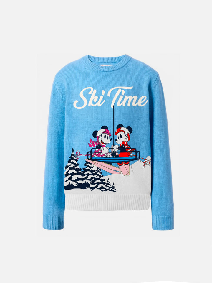 Maglione a girocollo Princess con jacquard Minnie e Mickey | ©EDIZIONE SPECIALE DISNEY