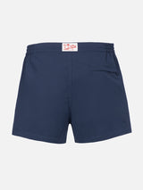 Marineblaue, taillierte Badeshorts für Herren von Harrys