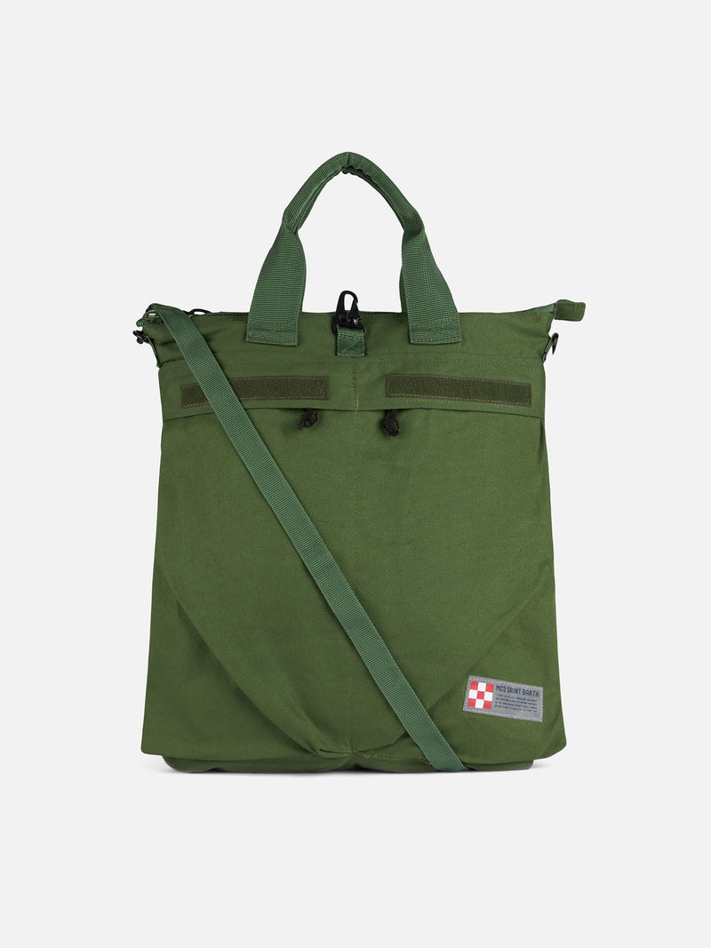 Militärgrüner Canvas-Rucksack