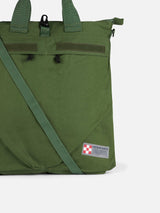 Militärgrüner Canvas-Rucksack