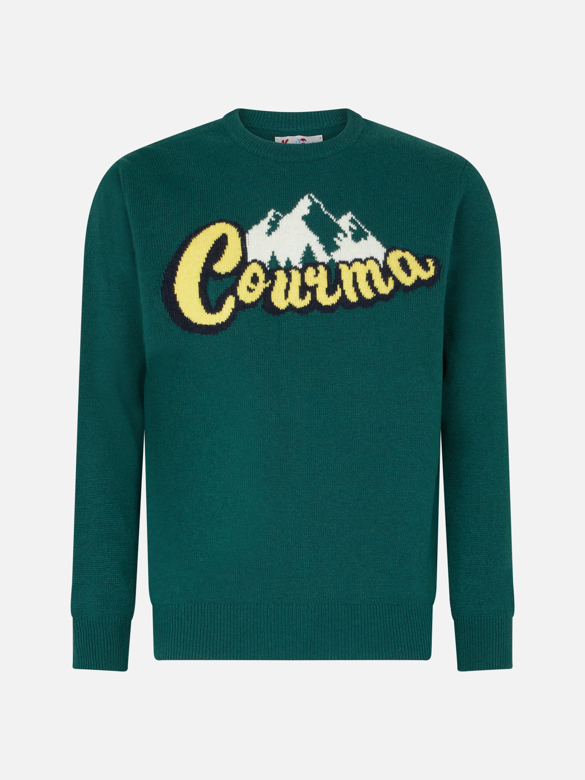 Man crewneck sweater with Courma mountains jacquard - MC2 Saint Barth