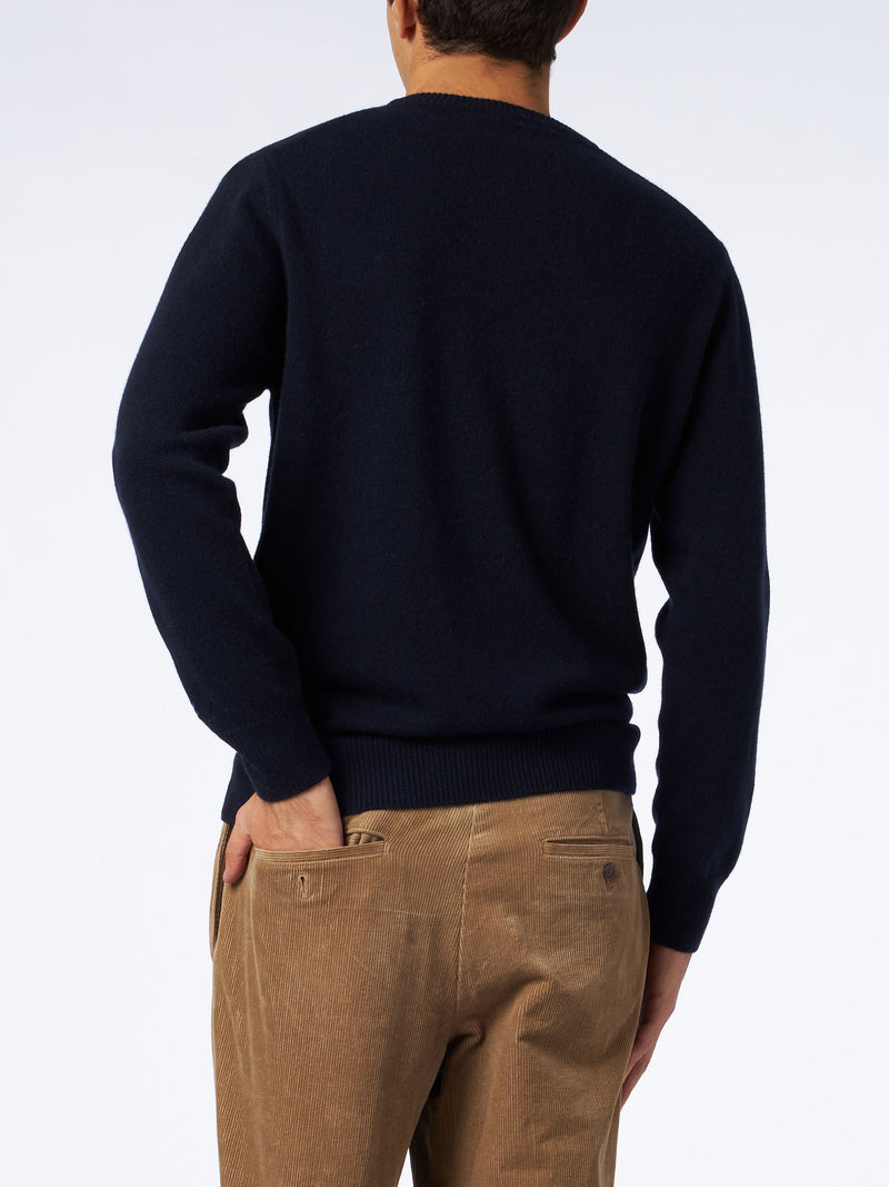 Man crewneck sweater with Gin Tonic jacquard