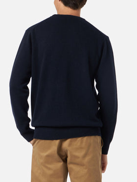 Crewneck sweater Heron with St. Barth Padel Club jacquard