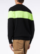 Man crewneck sweater Heron with Après Ski jacquard