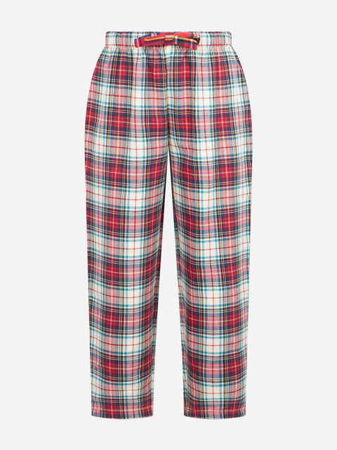 Kid pajama pants with tartan print - MC2 Saint Barth