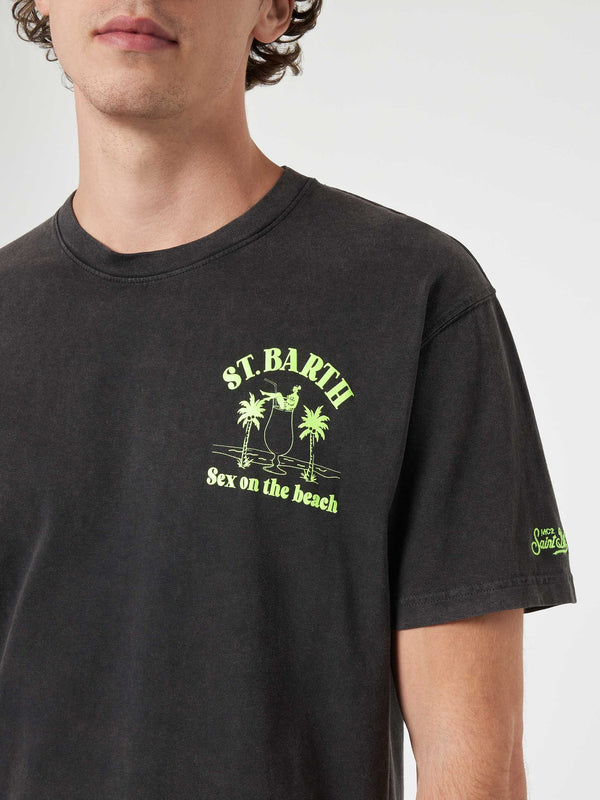 Herren Vintage-Baumwoll-T-Shirt Jack mit „Sex on the Beach“-Aufdruck