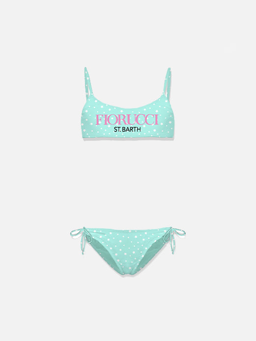 Bikini a bralette da bambina Jaiden con stampa Fiorucci | EDIZIONE SPECIALE FIORUCCI