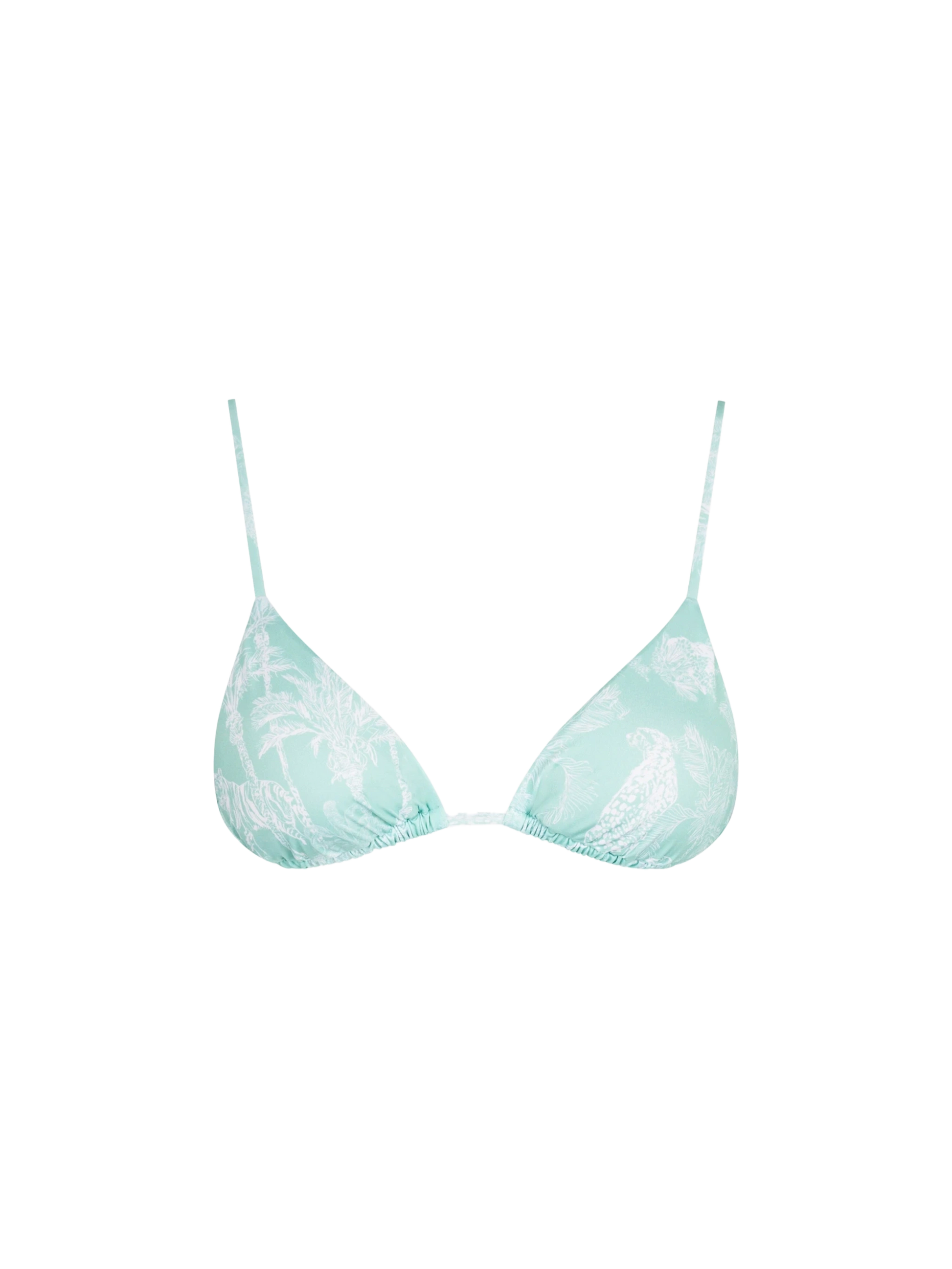 Woman triangle top with jungle print - MC2 Saint Barth