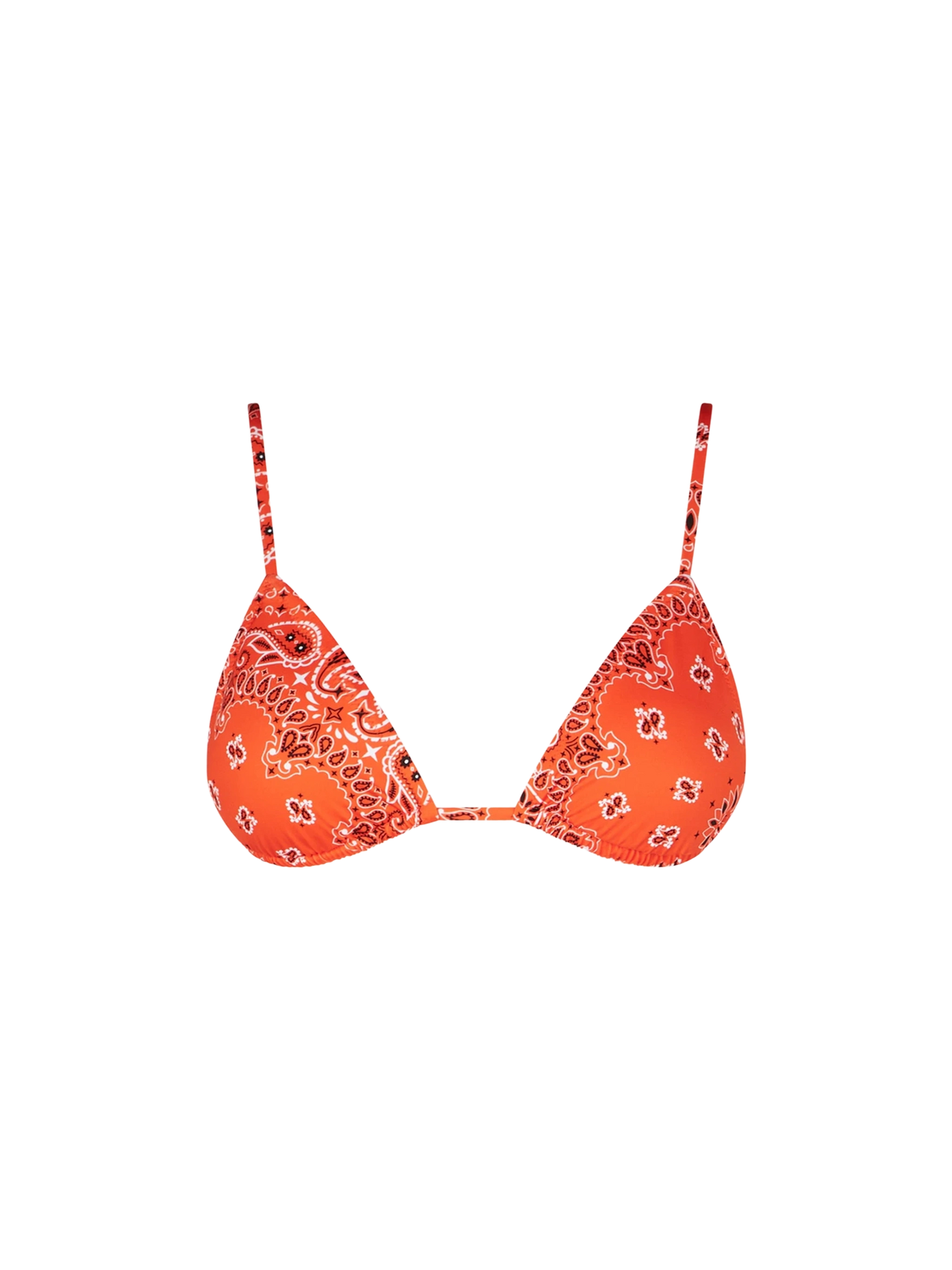 Top donna a triangolo arancione