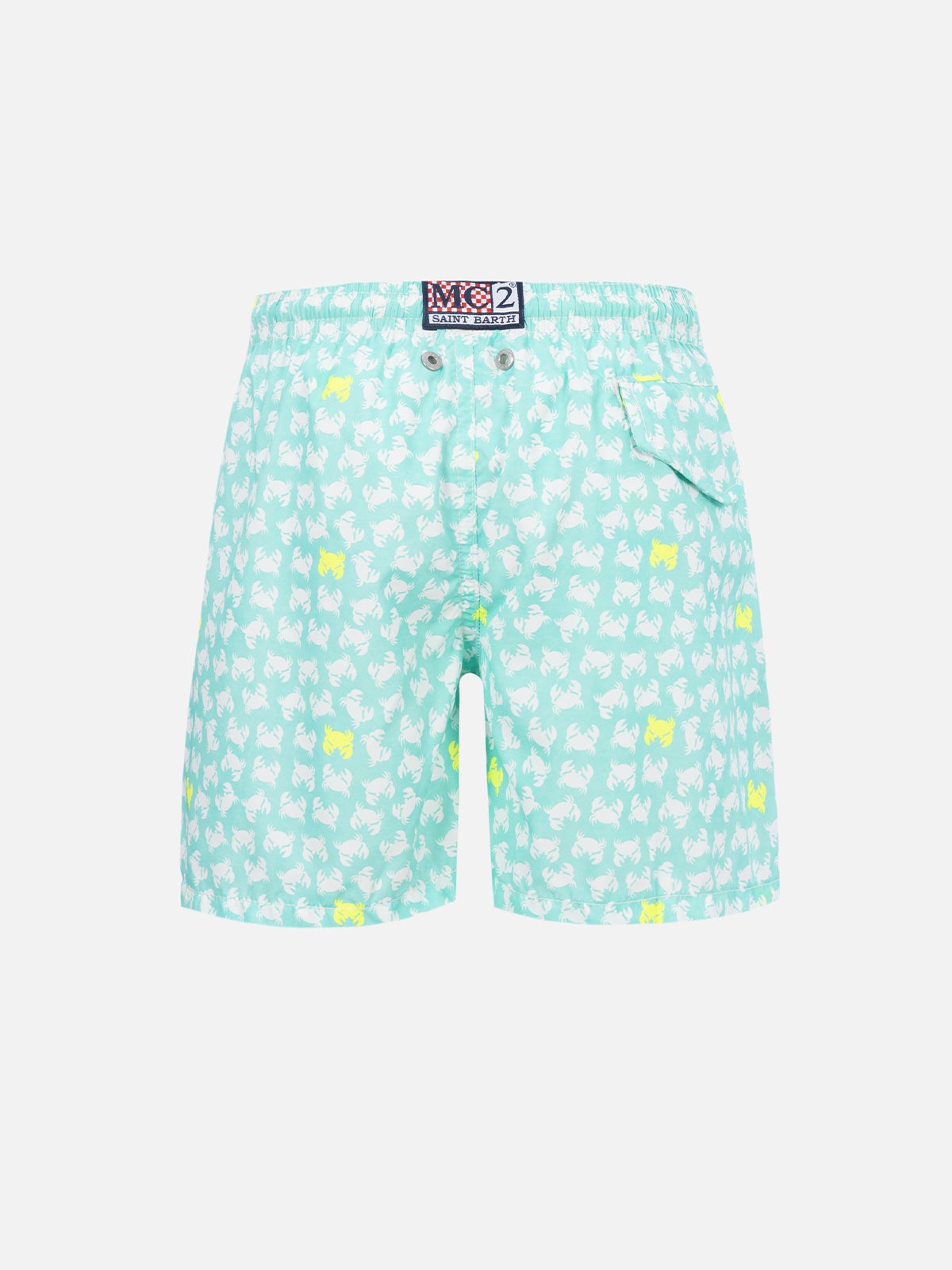 Badeshorts aus leichtem Stoff für Jungen mit Krabben-Print