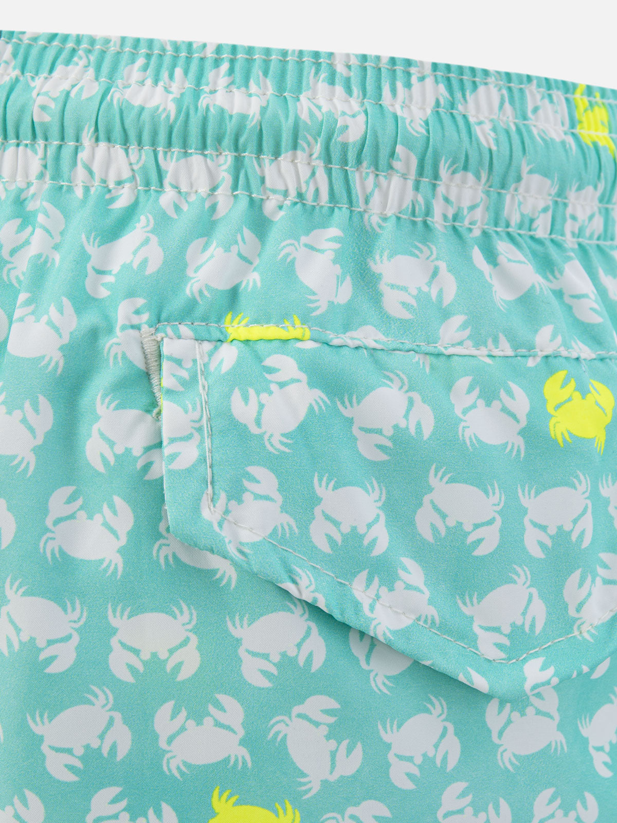 Badeshorts aus leichtem Stoff für Jungen mit Krabben-Print