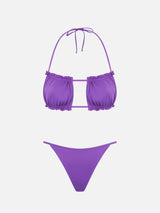 Bikini da donna a fascia viola 