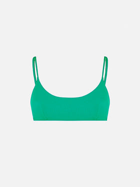Grünes Bralette-Strandtop Judy für Damen