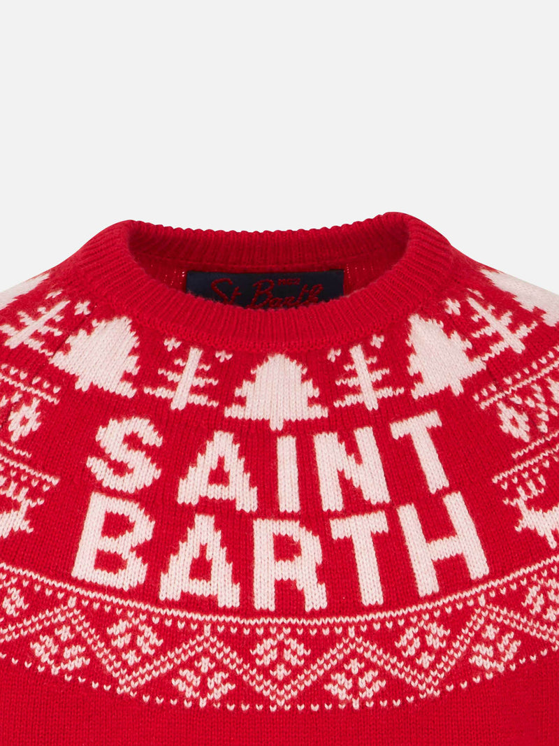 Maglia da bambino Saint Barth con stampa norvegese