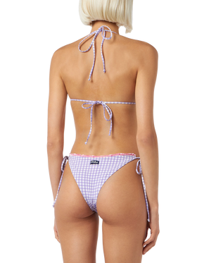 Gingham triangle bikini